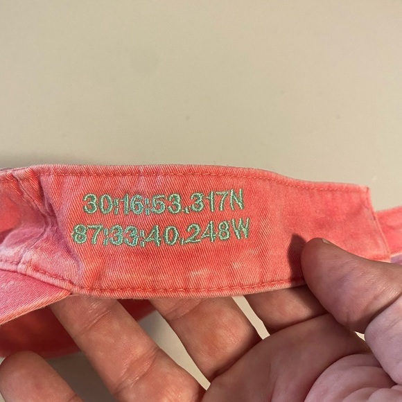 Men’s Hat VISOR - Tacky Jack’s -Red -Orange Beach, Alabama - Picture 3 of 4